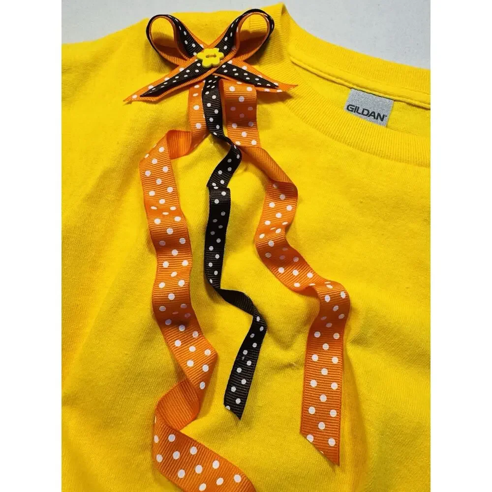 Handmade unicorn‎ Polkadot Skirt With Kids Shirt, Handmade Ribbon Size 4T